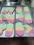 Freeze dried rainbow surbert ice cream