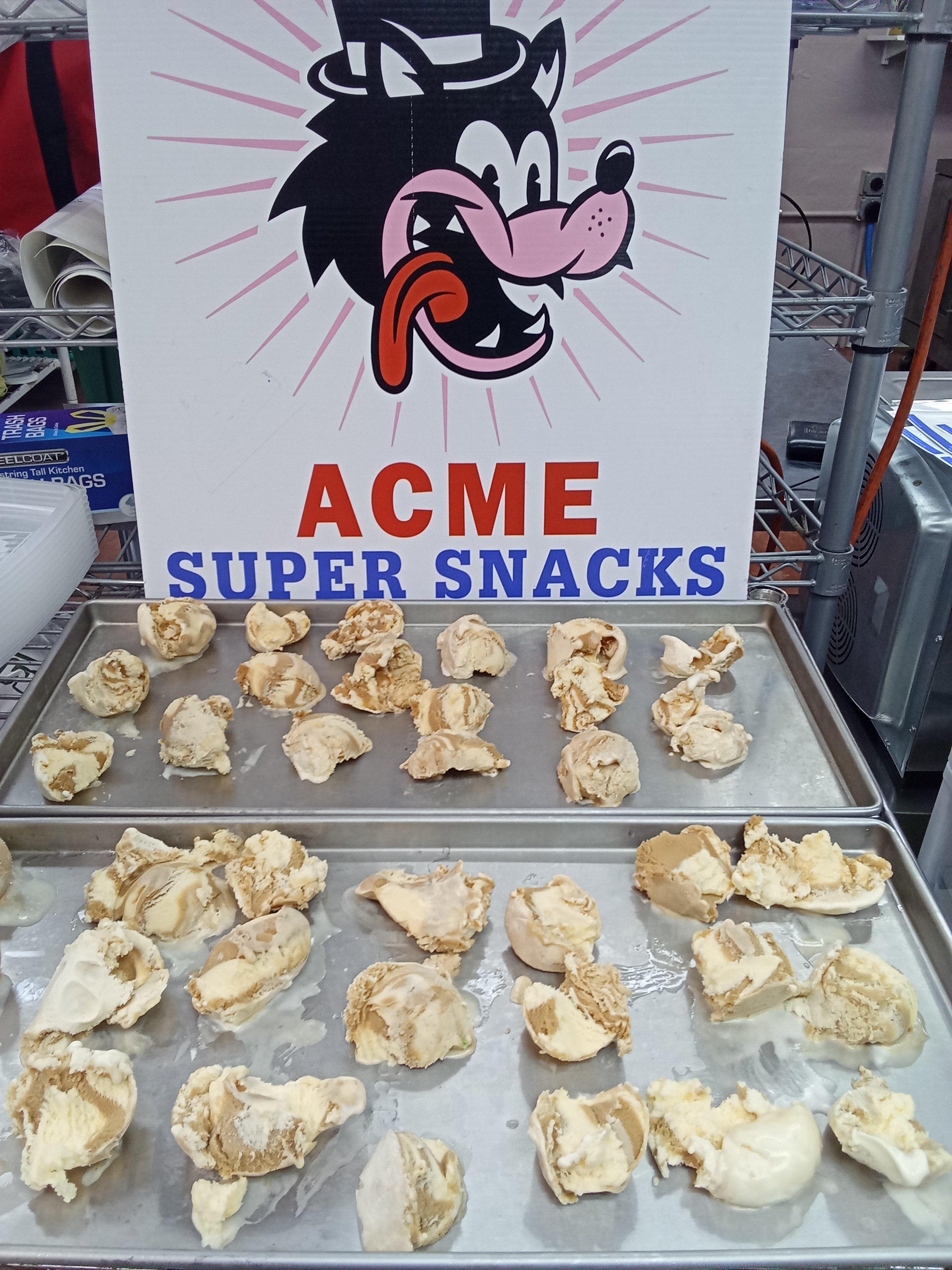 Freeze dried root beer float ice cream